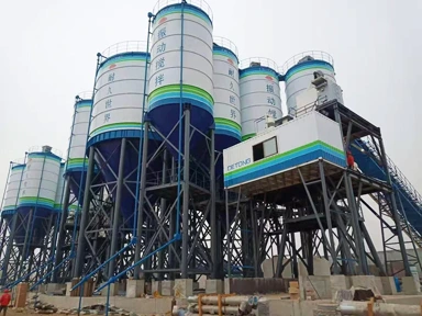 Vibration mixing concrete plant with the capacity of 90m³/h