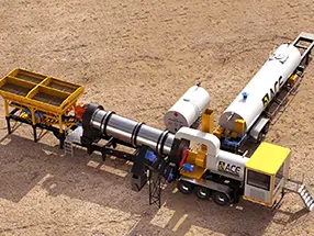 100t/h مصنع الأسفلت المتنقل الفائق