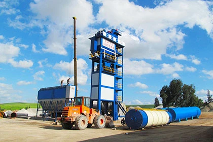 Installation de l'usine d'asphalte