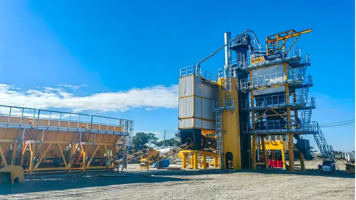 Usine de mélange d'asphalte fixe avec configuration nécessaire
