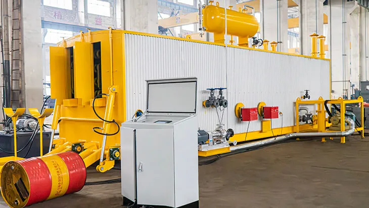 Machine de fusion de bitume facile à opérer
