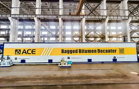 Décanteur de sacs de bitume très convivial fabriqué par ACE