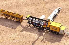 usine d'asphalte super mobile série IAM fabriquée par LYROAD Machinery