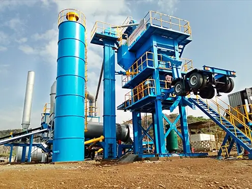 60t/h asphalt mixing plant mobile ylb700 indonesia