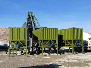 Горизонтальный силос для цемента